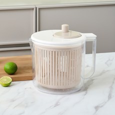 [모던하우스 인천점] 샐러드 스피너 야채 탈수기 핸들형 5.7L -[PL0625004], 1개, 이미지참조