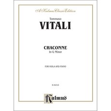 비탈리 샤콘느 g단조 비올라 피아노 악보 Vitali Chaconne in G Minor (Viola and Piano) [00-K04316]