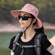 여성 등산모자 챙 넓은 모자 정글모 부니햇, 02 핑크