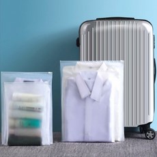 대형지퍼백 옷정리 지퍼백 30x40 슬라이딩 반투명 지퍼백 여행케리어정리 지퍼봉투, 여행 캐리어 옷정리 파우치 반투명 지퍼 파우치 30X40, 1개입, 1개