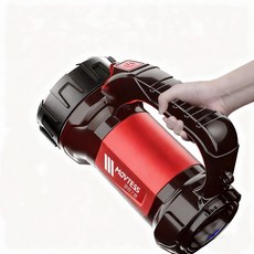 MOVTEESS手電筒，五檔模式，高亮度LED，智慧數顯，人體工學設計, 1個