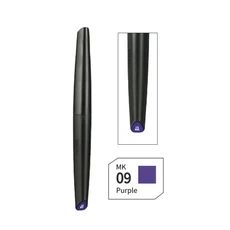 DSPIAE 수성 소프트 헤드 마커 MK MKM MKF 시리즈 베이스 금속 형광 컬러 마커 펜 브러시 모델 컬러링 페인팅 펜, MK-09, 1개