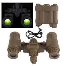 코스프레 디스플레이용 나이트 비전 고글 실제 AN/PVS31 NVG 더미 모델의 1:1 비율 기능 없음 쌍안경 영화 소품 브라운