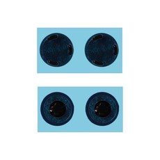 Lasuroa 마이크로소프트 서피스 노트북 3/4/5용 4팩 노트북 케이스 하단 고무 발 패드 지름 0.9cm(0.35x2.54cm) 블랙, Black