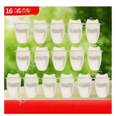 닭모이통 제작 사료공급기 입구 모이통 양계장 먹이통, 16개