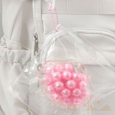 랜덤 진주 조개 포켓키링 스트레스볼 촉감장난감 스트레스해소볼