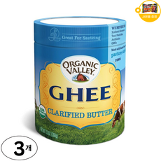 퓨리티 팜스 오가닉 기 무염 버터 사은품 추가증정, 3개, 368g