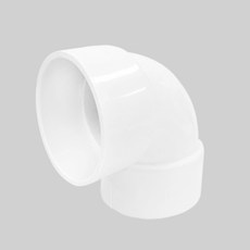 PVC 90도 엘보 100A 125A 150A VG2 파이프 플라스틱 배관 부속 이음관, 150mm, 1개