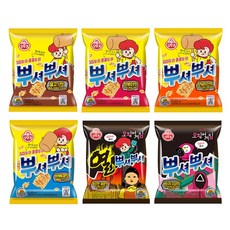 오뚜기 뿌셔뿌셔 6종 4개씩(매운맛+버터오징어+불고기+바비큐+양념치킨+떡볶이), 90g, 24개
