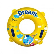 80cm 드림 손잡이 튜브(옐로) 물놀이 원형 튜브, 본상품