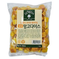 BnB 베트남산 세미원 냉동 망고 다이스 2.0kg, 2kg, 1개