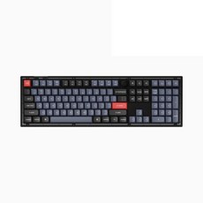 키크론 V6 노브 프로스트 반투명 블랙 갈축 커스텀 기계식 키보드, 단품, 단품