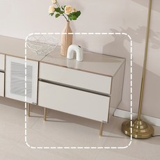 (E)데코라인 코튼 도어형 600 거실협탁, 화이트
