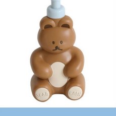 곰돌이 거품용기 핸드워시 디스펜서 주방세제 물비누, 1개, A. SKY 하늘색 병뚜껑 + 갈색 병 본체