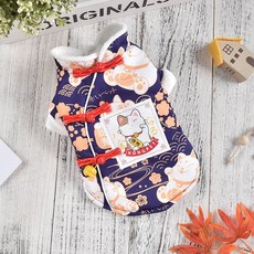 강아지 설날 복 고양이 한복 중소형견 명절 전통옷, S 가슴36 등25 (1.5-2.25kg), 파랑