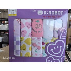 알로봇 여아 면팬티 세트 10pcs 코스트코 여아속옷.7~8세 65사이즈