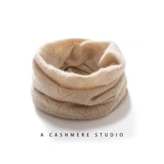 겨울 니트 넥 워머 방한 폴라 목도리 두꺼운 목 보호, 베이지