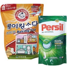암앤해머 베이킹소다 2.1kg + 퍼실 세제 830mL, 1개