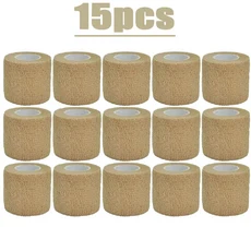 3/6/15/30/48개 베이지색 스포츠 자가 접착 탄력 붕대 테이프 4.5m 엘라스토플라스트 무릎 보호대 손가락, 04 2.5cmx4.8m, 03 15pcs