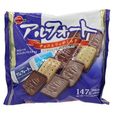 부르본 알포트 초코 & 리치 밀크 맛 14개입, 1개, 147g