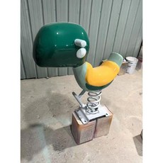 스프링 목마 시소 스윙 키즈 놀이기구 캠핑장 야외 흔들말, 1개, 맞춤형 2