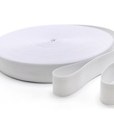 고무밴드 허리끈밴드 너비 4cm 40M 1롤, 1개, 화이트