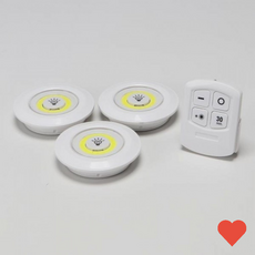 인테리어조명 무드등 부착식 롱거라이트 주광색 3개 1세트