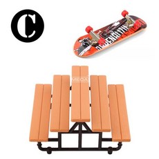 핑거보드 기물 4AB 대형 보통 파크 트랙 손가락 쿼터, 1개, 계단 스타일 C