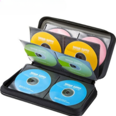 cd 보관 케이스 손잡이형 지퍼형 미디어 dvd 보관 케이스 96매 수납 폴리프로필렌 정리함 세미 하드