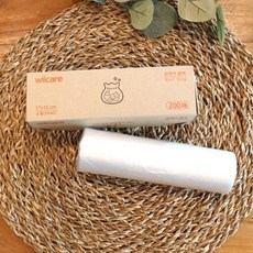 위케어 산화생분해 롤백 소 17cm x 25cm, 소(S), 200개입, 2개