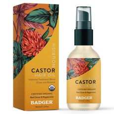 BADGER 滋養蓖麻護髮油, 1個, 59.1ml