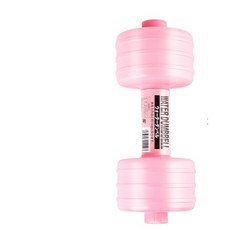 日本 塑膠灌水輕量啞鈴 可自行調整重量 1公斤, 1個, 粉色