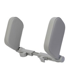 汽車側睡枕-車用可調節護頸頭枕，舒適睡眠神器，兒童安全頭靠, 灰色, 1個