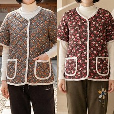 로즈맘 담하털안감반팔조끼