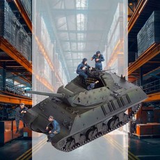 랜드리스 플라스틱모형 모형장난감 플라스틱완구 자주포모델 청소년선물 남편선물 전차피규어