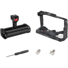 BGNing A6700 카메라 케이지 리그 안정기 소니 DSLR 비디오 콜드 슈 마운트 14 38 나사산 아리 위치 구멍 (콤보 B), BGNing 콤보 A