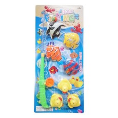 小胡玩具 彩色磁性釣魚組 (魚 小鴨) ST安全玩具 兒童玩具, 1個