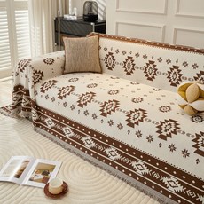 라비드엘 NEW 보헤미안 사계절 쇼파 커버, 1개, 브라운