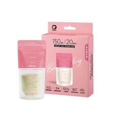 Simba 小獅王辛巴 母乳儲存袋150ml 60入 母乳冷凍袋 母乳保鮮袋, 1個, 20個裝