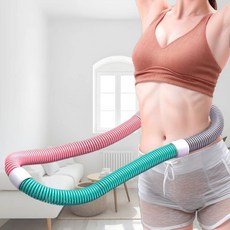 안리브 훌라후프, 1개, 핑크+그린+그레이, 1500g