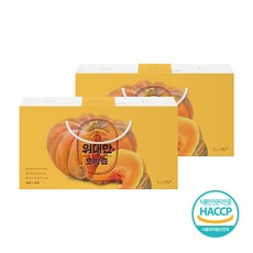 5+1 두손애약초 국내산 호박즙 1박스 (시음용 5포 추가 증정), 2박스, 2.4L