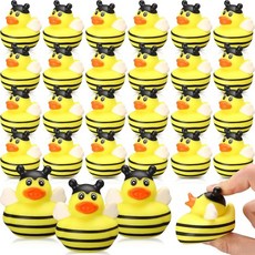 24/48개 벌 고무 오리 4가지 장난감 재미있고 귀여운 선물 생일 파티 욕조, China Mainland, 24pcs