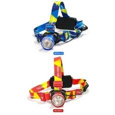 우신 충전 줌 헤드랜턴 배터리겸용 1050루멘 C타입 WS-H330, 적색