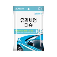 불스원 유리세정 티슈 10매 세차 자동차 차량용품, 1개
