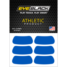 EYEBLACK 블루 컬러 아이블랙 12 pair (24개) blue 아이패치 스티커, 팀블루