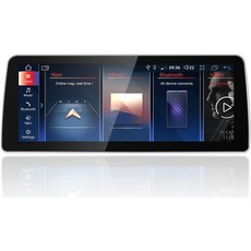 12.3인치 BMW E70 E71 20072010년 CCC 시스템용 카플레이 화면 무선 안드로이드 오토 멀티미디어 차량 라디오 수신기 GPS 내비게이션 1920 720 HD, CIC 4+32GB