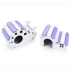 햄스터집 놀이터 꾸미기 그네 무지개 다리, 달팽이집 퍼플