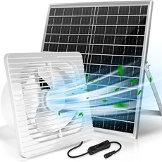 10인치 휴대용 충전식 탁상용 선풍기 (태양광 패널 및 DC 겸용 애완동물 집 닭장용), 01 Set, 01 빠른  Mainland