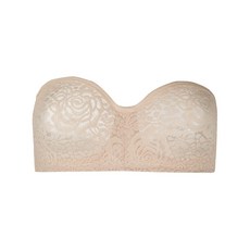 와코루 레이스 스트랩리스 브라