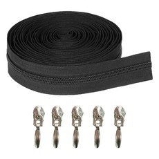 5호나일론 롤지퍼 400cm 5호 링고리슬라이더, 1개, 블랙